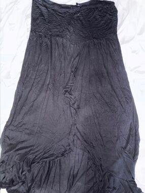 Raviya Black Textured Dress With Underwear